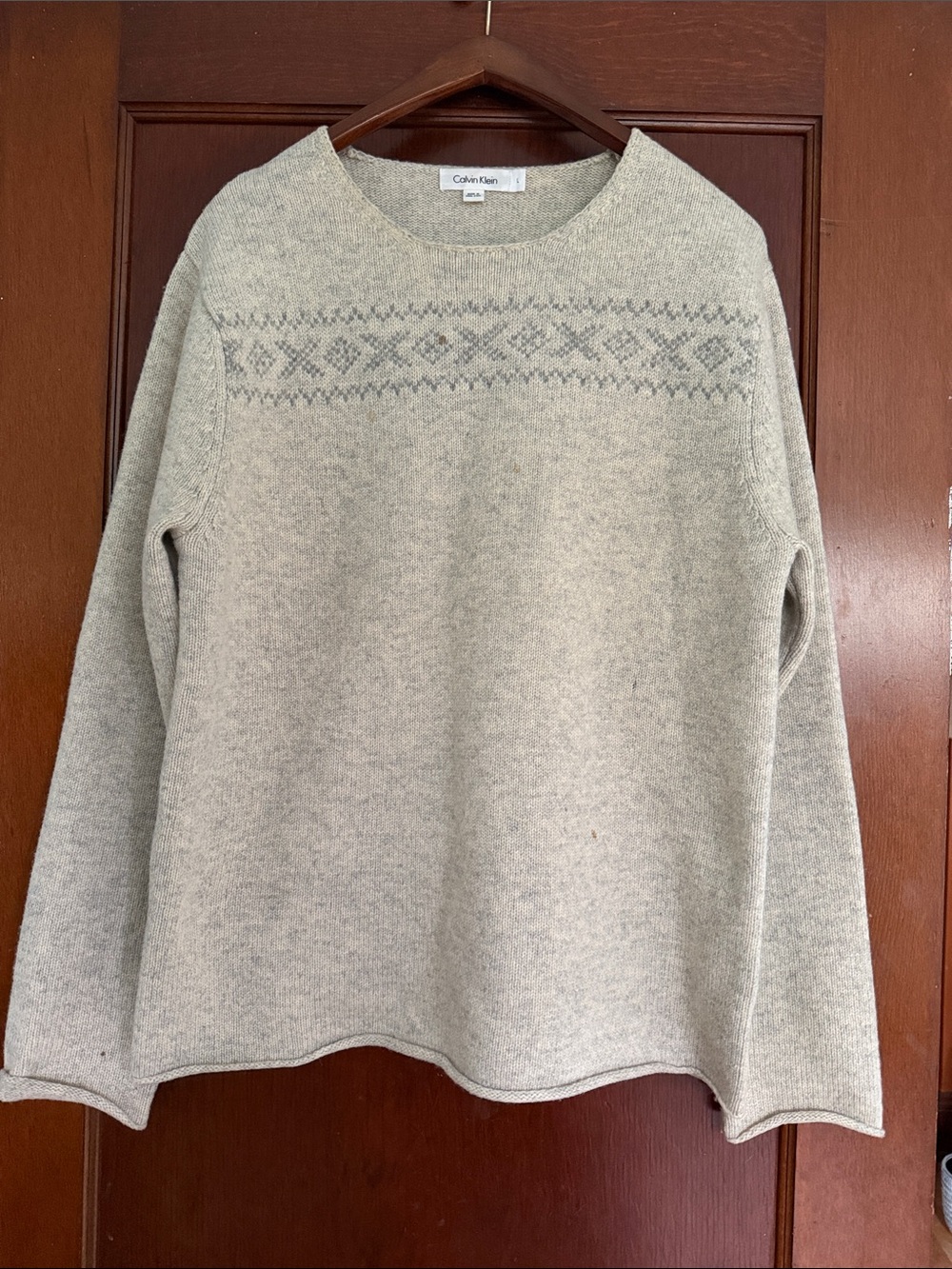 Vintage Calvin Klein Fair Isle Knit Sweater